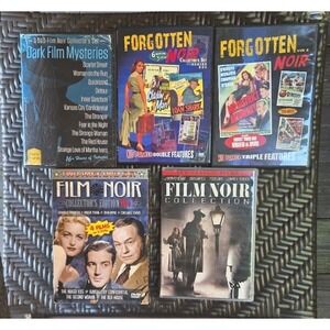 Classic Film Noir DVD Collection Lot (5 Sets, 20+ Movies) Mystery Thriller
